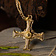 Cuthbert cross gilded pewter - Celtic Webmerchant