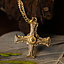 Cuthbert cross gilded pewter - Celtic Webmerchant