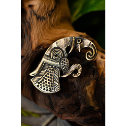 Germansk ravn broche Gotland, højre, bronze - Celtic Webmerchant
