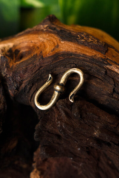 Viking gancio monili, 2,5x1,2 cm - Celtic Webmerchant