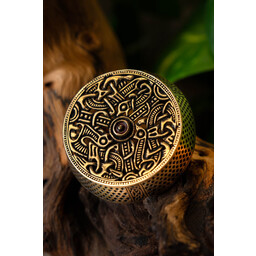 Gotland trumma brosch, brons - Celtic Webmerchant