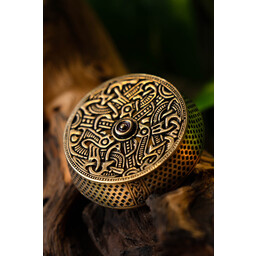 Gotland drum brooch, bronze - Celtic Webmerchant