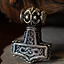 Ödeshög mjolnir med knudearbejde, sølvfarvet - Celtic Webmerchant