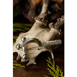 Romersk armbrøst fibula, forsølvede - Celtic Webmerchant