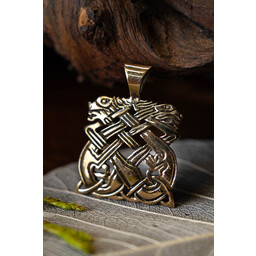 Ornamental de bronce perros Cú Chulainn - Celtic Webmerchant