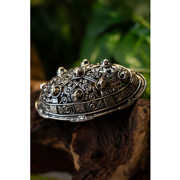 Broche del escudo del siglo IX, estilo borre, bronce - Celtic Webmerchant