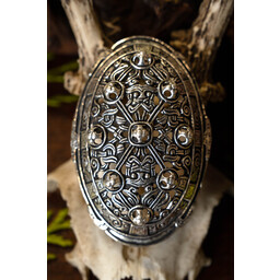 Broche del escudo del siglo IX, estilo borre, bronce - Celtic Webmerchant