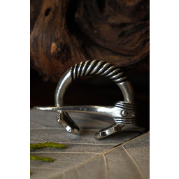 Baltische ringfibula met dierenkoppen, brons - Celtic Webmerchant