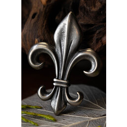 Fleur de Lys Anhänger, versilbert - Celtic Webmerchant