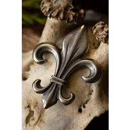 Fleur de Lys wisiorek, posrebrzane - Celtic Webmerchant