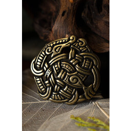 Viking montering Midgård slange, messing - Celtic Webmerchant