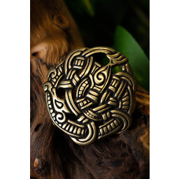 Viking montering Midgård slange, messing - Celtic Webmerchant