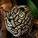 Viking montering Midgård slange, messing - Celtic Webmerchant