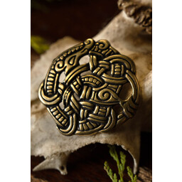 Viking beslag Midgard slang, messing - Celtic Webmerchant