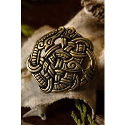 Viking montering Midgård slange, messing - Celtic Webmerchant