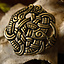 Viking montering Midgård slange, messing - Celtic Webmerchant
