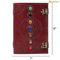 Cuaderno de cuero Sevenstone - Celtic Webmerchant