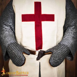 Mitaines en cotte de mailles XIIIe-XIVe siècle, anneaux plats, rivets ronds - Celtic Webmerchant