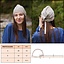 Medieval headscarf Maciejowski Bible, linen - Celtic Webmerchant