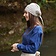 Mythrojan Medieval headscarf Maciejowski Bible, linen - Celtic Webmerchant
