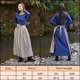 Grembiule medievale in lino - Celtic Webmerchant