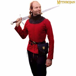 Doublet de armadura medieval tardío, rojo - Celtic Webmerchant