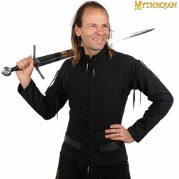 Doublet d’armure fin du Moyen Âge, noir - Celtic Webmerchant