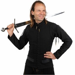 Doublet d’armure fin du Moyen Âge, noir - Celtic Webmerchant