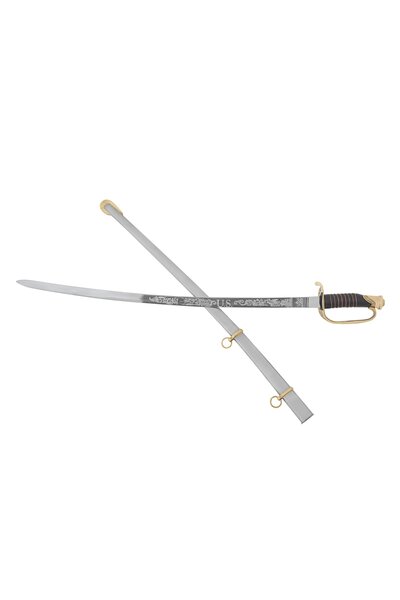 Sable de caballería Guerra Civil Americana con grabados - Celtic Webmerchant