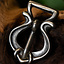 Rusvik belt buckle, silvered - Celtic Webmerchant