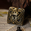 Accessorio per cintura vichingo nodo stile Borre, ottone - Celtic Webmerchant
