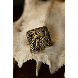 Accessoire de ceinture viking nœud style Borre, laiton - Celtic Webmerchant