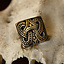 Accessorio per cintura vichingo nodo stile Borre, ottone - Celtic Webmerchant