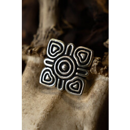 Arabic Viking jewel, silvered - Celtic Webmerchant