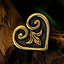 Bouton dà©coratif de ceinture, Viking, en forme de cÅ€œur - Celtic Webmerchant