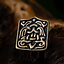 Arabic Viking belt fitting Birka, silvered - Celtic Webmerchant