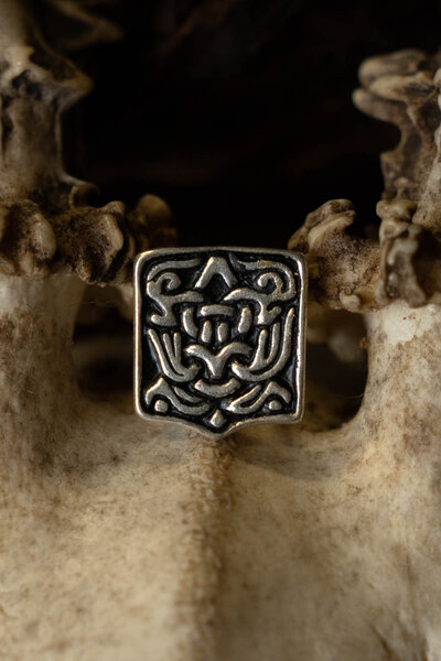 Arabo vichinga cintura di montaggio Birka, argentato - Celtic Webmerchant