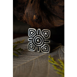 De Viking ajuste Birka cinturón, plateado - Celtic Webmerchant