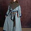 Ceinture en cuir avec boucle en anneau, cuir fendu noir - Celtic Webmerchant