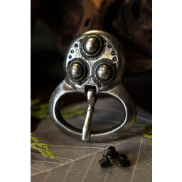 Alemannic belt buckle Niederstotzingen, silvered - Celtic Webmerchant