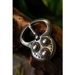 Alemannic belt buckle Niederstotzingen, silvered - Celtic Webmerchant