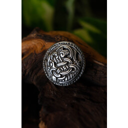 Rund bältesmontering Hordaland silverfärgad - Celtic Webmerchant