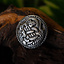 Rund bältesmontering Hordaland silverfärgad - Celtic Webmerchant