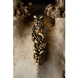 Viking belt end Borre, 1 cm (bronze) - Celtic Webmerchant
