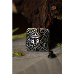 Vikingabältesfäste knut Borre-stil, silver - Celtic Webmerchant
