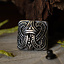 Accesorio de cinturón vikingo nudo estilo Borre, plata - Celtic Webmerchant