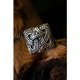 Vikingabältesfäste knut Borre-stil, silver - Celtic Webmerchant