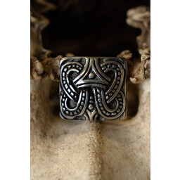 Vikingabältesfäste knut Borre-stil, silver - Celtic Webmerchant