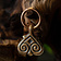 Hjerteformet Viking bælte montering med ring - Celtic Webmerchant