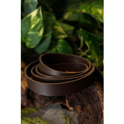 Leather belt 30 mm / 130-140 cm brown - Celtic Webmerchant